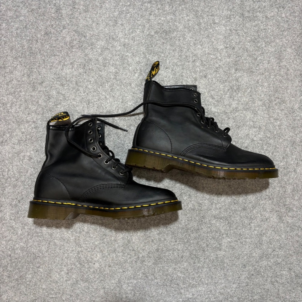 Dr. Martens 1460 Nappa Leather Boots Black 8Eye Lace Up 11822 US Men 10 Women 11